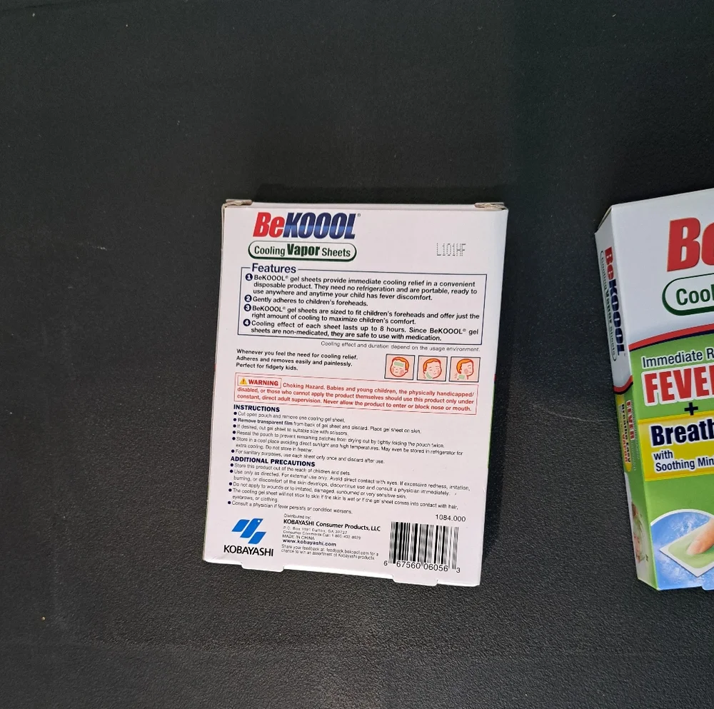 BeKOOOL Cooling Vapor Sheets 2 pack (8 sheets) NEW